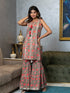 AAHELI AANYA FLORAL PRINTED KURTI & SHARARA SET AAHELI AANYA FLORAL PRINTED KURTI & SHARARA SET